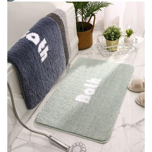 Non-Slip Bath Mats Super Absorbent Shower Bathroom Carpets Simple Design Soft Toilet Floor Rugs For Home Decor