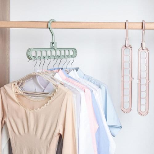 Multi-port Rack Support Hangers Clothes Drying Rack Multifunction Plastic Storage Hangers Clothes Organizer Space Saving Hanger