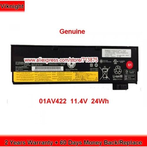 Genuine 01AV422 Battery L16M3P72 for Lenovo ThinkPad T470 T570 T480 T460S 01AV490 01AV428 SB10K97603 11.4V 24Wh