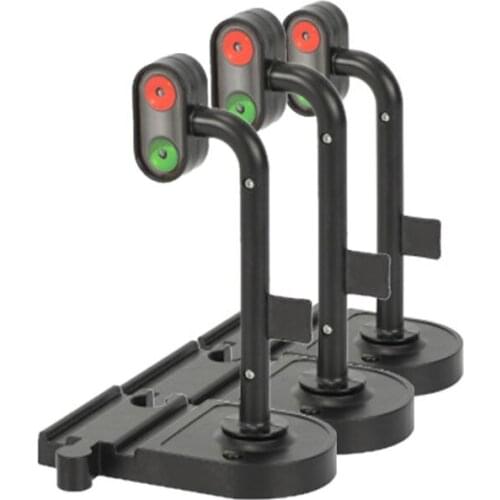 Scene Rail Transit traffic lights Signal Light Accessories Wooden Track Signal Light Magnetic Train Accessories Compatible