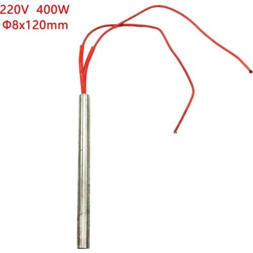 10 pcs of 8X120mm 400W cartridge heater tubular element,single head heating tube,mold machine part,sealing accessories