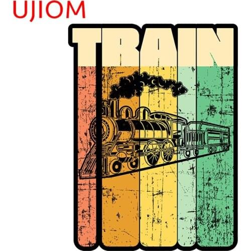 UJIOM Wall Stickers Train Retro Sticker Home Office Room Decor Livingroom Wallpapers Decoration Accessories Waterproof Decals