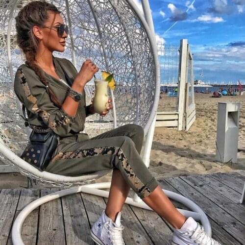 ZOGAA Sets Women Spring New Sports Suit Casual Stitching Jacket Trousers Sweat Suits Two Piece Outfits Trendy Hot Sale Oversize