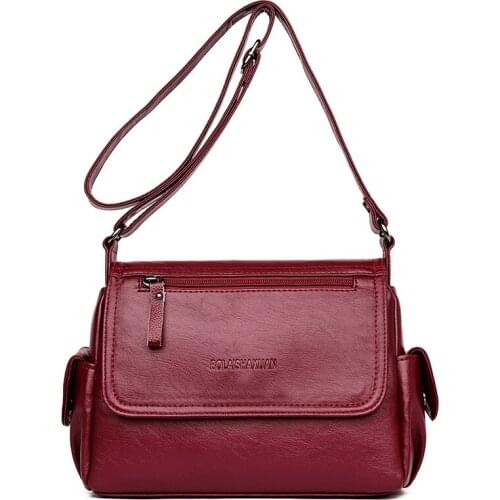 2020 PU Leather Ladies HandBags Women Messenger Bags Totes Designer Crossbody Shoulder Bag Boston Hand Bags Purse Package Hot