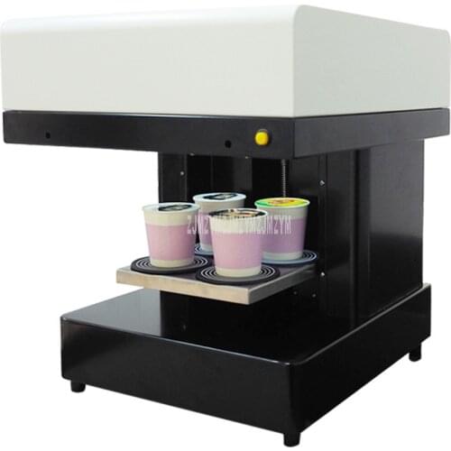 Art Coffee Drinks Printer Fast Speed 4 Cups Selfies Coffee Printer Milk tea Yogurt Cake Electric Printing Machine 220V/110V 46W