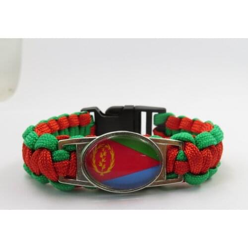 Infinity Love Eritrea Flag Bracelets Fashion Handmade Eritrean Men And Women Paracord Bracelets Freindship Gifts