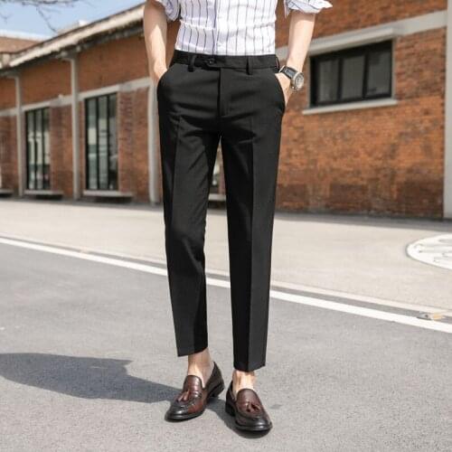 Trousers Mens Korean 2021 Spring And Summer Nine Minutes Of Pants The Office A Formal Occasions The New Listing Fashion