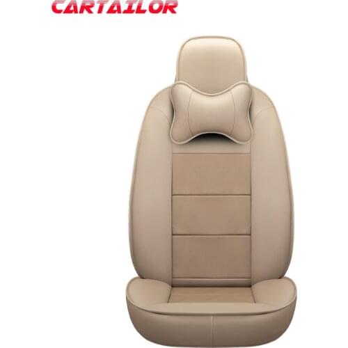 CARTAILOR Cover Car Seats Leather for Mercedes Benz Smart Fortwo Seat Covers Cars Interior Accessories Front Seat Supports Sets
