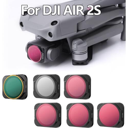 6PCS SUNNYLIFE Lens Filter MCUV CPL ND4 ND8 ND16 ND32 Drone Gimbal Camera Filter for DJI AIR 2S Professional Drone Accessories