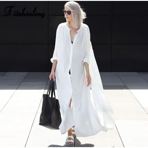 FITSHINLING Women's Big Shirts