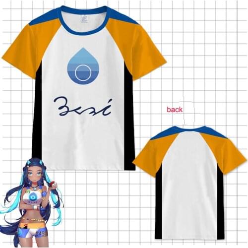 Game Sword Shield Bea Cosplay T-shirts Nessa tshirt Short Sleeve Tops women Men Tees