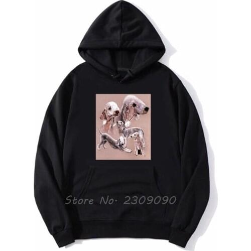 I Love My Bedlington Terrier Dog Design Hoodie Fashion Women Casual Men Fleece Hoodies Sweatshirts Spring Autumn Streetwear