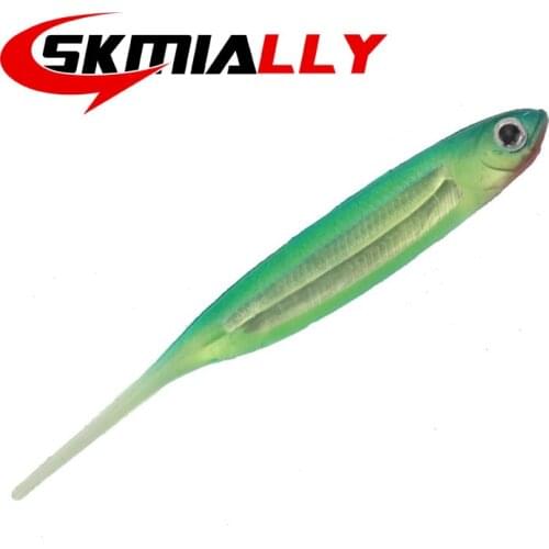 Skmially 5Pcs/lot Isca Artificial Lures 7.5cm 2.5g 3D Rainbow Fish Lures Soft Bait Aluminum Foil Embedded Fishing Tackle CHY05
