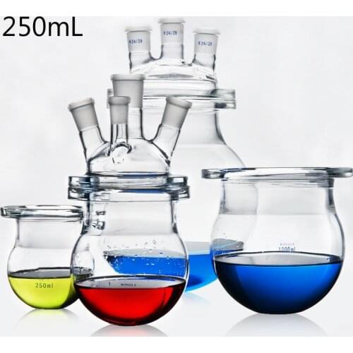250mL Three and Four mouths lab Glass Reactor Reaction flask Kettle Chemistry Laboratory Reaction Still Vessel