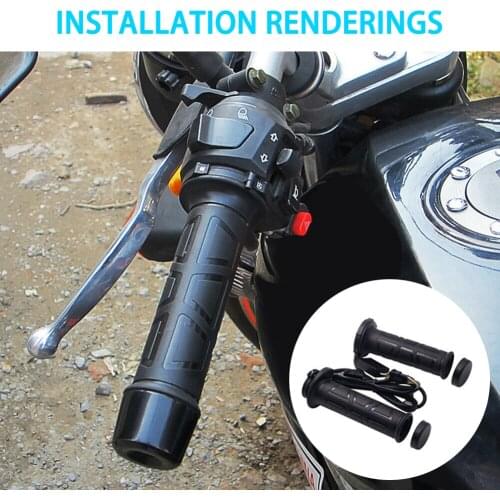 Motorcycle handlebar Electric Hot Heated Grips Handle Handlebar Warmer manillar motocicleta Winter Motor Heating Handler Cover