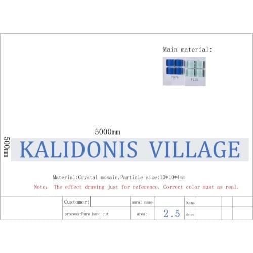 Puzzle Art Crystal Glass Mosaic Wall Tiles, Customized Store Logo/Name Mosaic brick