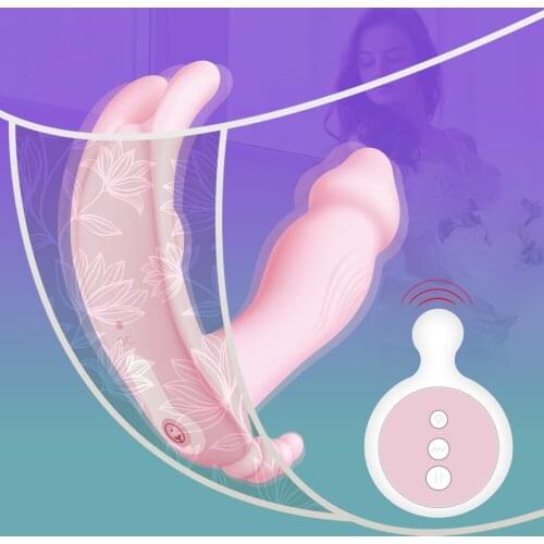 Wearable Dildo Vibrator Pink Sex Toys for Female Masturbator Panties G-Spot Clitoris Stimulator Vagina Massage Women Erotic Toys