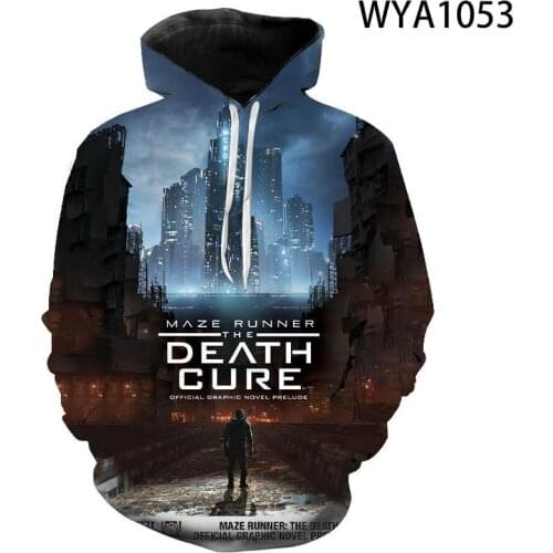 2020 New The Maze Runner Sweatshirts 3D Printed Men Women Children Hoodies Pullover Long Sleeve Streetwear Boy Girl Kids Jacke