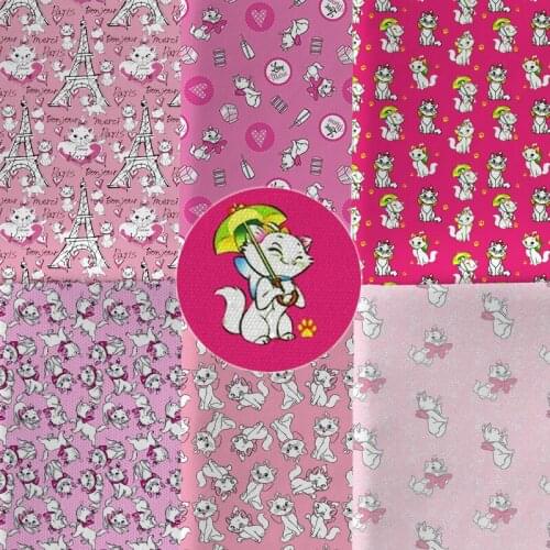 Half yard 45X145cm shopping bag fabric Print Polyester cotton DIY Material Pillow Hat sofa kird mask Handmade 977