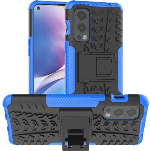 Rugged Layer Armor Case For Oneplus Nord 2 Heavy Duty Stand Holder Protection Back Cover For One Plus Nord 2 Nord2 Phone Cases