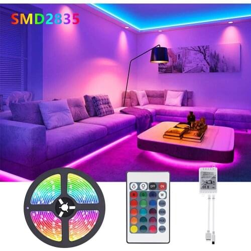 RGB LED Strip Lamp Waterproof Flexible Strip LED Light Tape rgb Ribbon TV LED Backlight Decoration Lamp 24 Keys Infrared Control