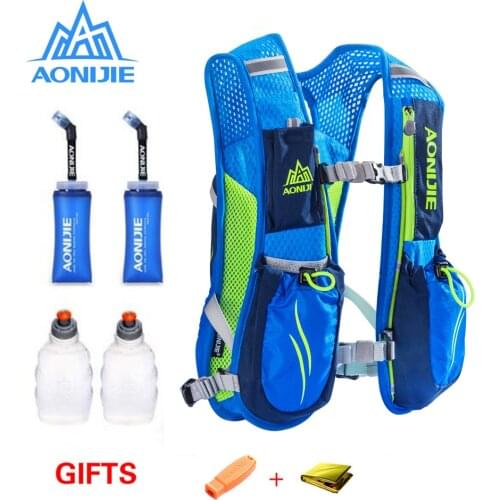 AONIJIE E885 Hydration Backpack Rucksack Bag Vest Harness For 1.5L Water Bladder Hiking Camping Running Marathon Race Sport 5.5L