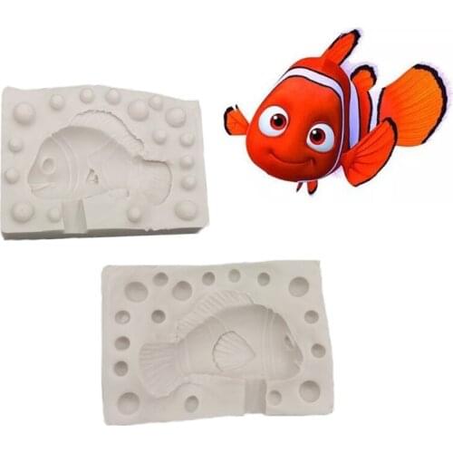 Clownfish Mould Silicone Mold Fondant Cake Decorating Tool Gumpaste Sugarcraft Chocolate Forms Bakeware Tools