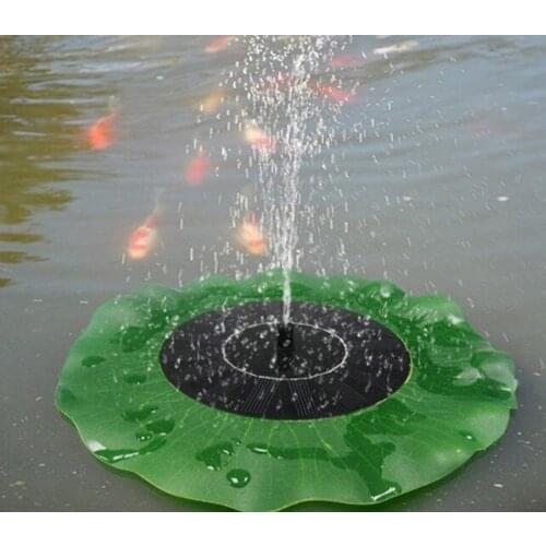 Solar fountain lotus leaf floating pool small garden fountain aerobic fish pond landscape outdoor courtyard loop
