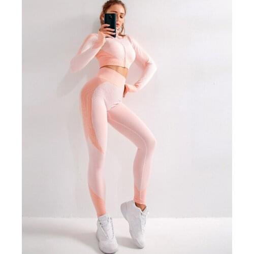 Custom Logo High Waist Sport Woman Fitness And Seamless Printed Yoga Gym Wear Sets