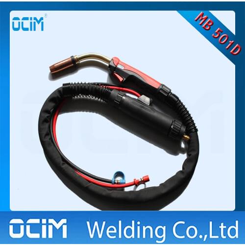 MIG MAG Welding Torch Water Cooled TFM501D 10ft 3M Red Handle