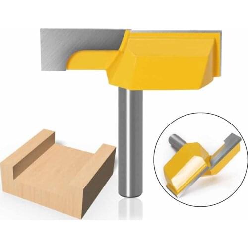 1Pcs 8mm Shank T Type Slotting Cutter Woodworking Bottom Cleaning Knife Router Bits For Wood Milling Cutter Trimming Carving