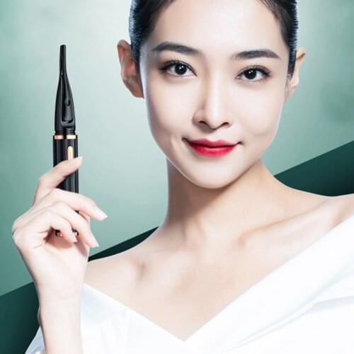 Electric Eyelash Curler Fast Heating Iron Temperature Adjustable Natural Eyelash Roller Make Up Lashes Curl Pen USB Charging