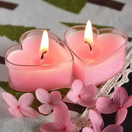 Wax Scented Candles Wedding Decoration Heart Candle Lot Romantic Vindicate Propose Velas Birthday Home Decor Christmas 60A005