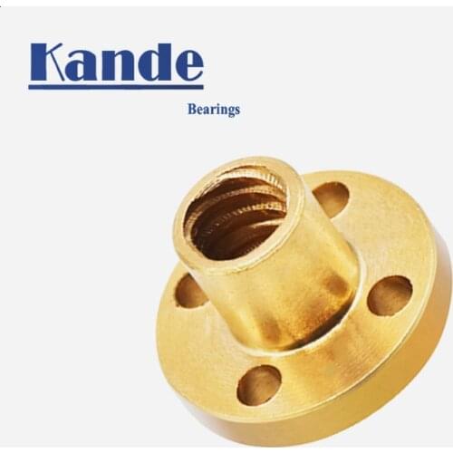 3D Printer Parts T8 Screw Nut Pitch 2mm Lead 2mm 4mm 8mm Brass Nut High Precision 1pcs for 8mm screws