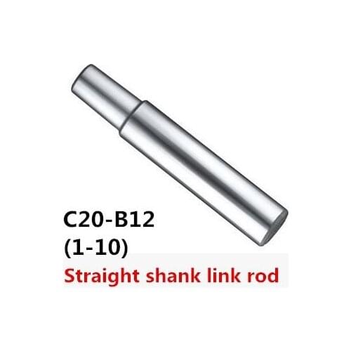 1PCS Drill Sleeve C20 B12 straight Shank Adapter Drill Chuck Arbor Drilling Lathe Machine Capacity 1-10mm