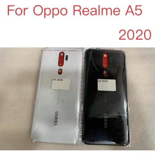 1PCS For Oppo Realme A5 2020 RealmeA5 2020 Back Battery Cover Housing Rear Back Cover Housing Case Repair Parts