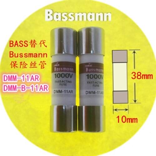 10pcs/lot New Brand BASS Replacement BUSS Multimeter Fuse Tube DMM-B-11AR DMM-11AR 11A 1000V 20kA