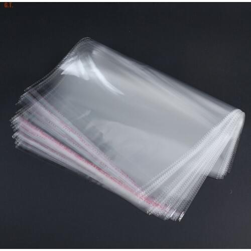 2018 New 100pcs 26x35+3cm Clear Opp Self Adhesive Packaging Bags For Magazines, Newspapers, Photos, Cds, Bread, Popcorn, Nuts
