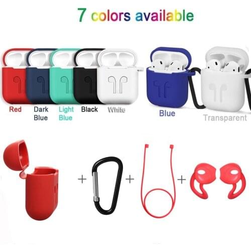 4In1 Earphone Case Anti-lost Wire Eartips for Apple Airpods Air Pods 2 Earpods EartipsBluetooth compatible Headphone Accessories