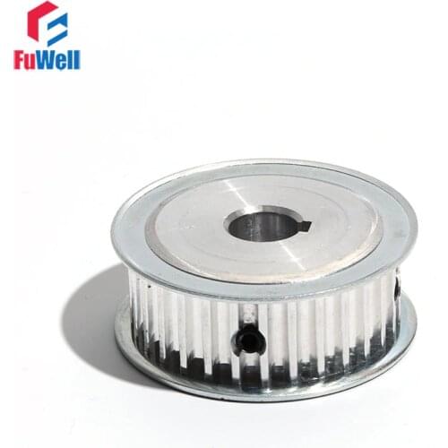 5M-35T HTD Timing Pulley Keyway Type 21mm Belt Width Gear Belt Pulley 35Teeth 20mm Bore Aluminum Alloy Transmission Pulley