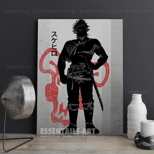 Yami Sukehiro Black Clover Anime Poster Canvas Wall Art Painting Decor Pictures Bedroom Study Living Room Home Decoration Prints