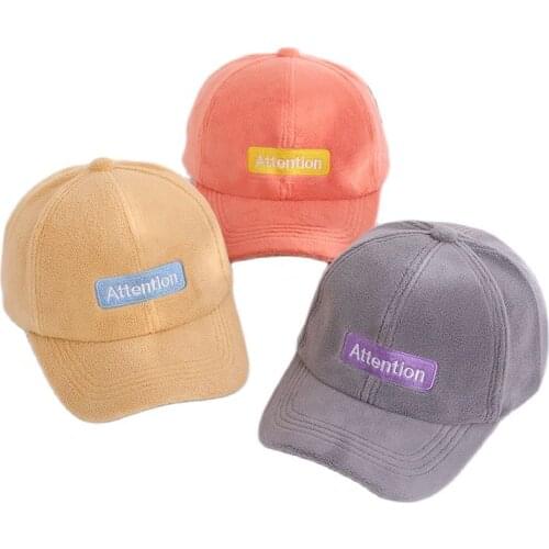 Doitbest Winter Snapback Cap Kid Boys Girls Baseball Caps Attention Letter Autumn sun hat Children Hats Kids Sunscreen Hat