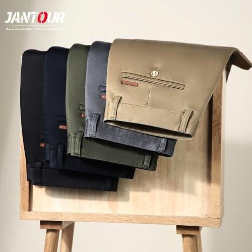 5 Colour Mens Pants High Quality Dress Pants Men Business Trousers Office Casual Social Mens Classic Suit Pant 40 42