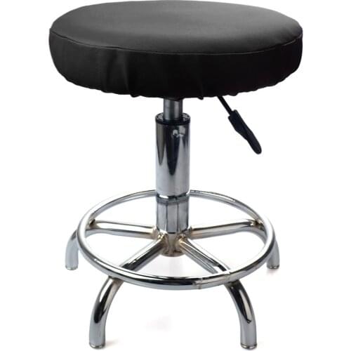 Slipcover Chair Cover Faux Leather Dental Stool Cover Round Chair Cover Dentist Seat Dining Chair Covering housse de chaise