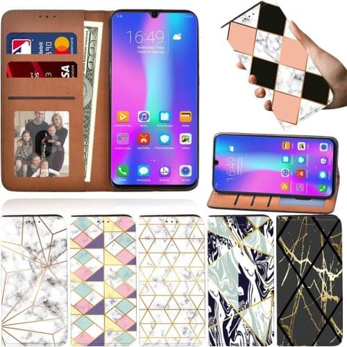 Flip Phone Case for Huawei Honor 8A/ 8A Pro/8S/9X/9X Pro/10 Lite/20 Lite/20 Drop and Scratch Resistant Leather Wallet Phone Case