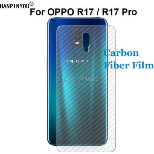 For OPPO R17 / R17Pro 6.4" 3D Anti-fingerprint Anti-Scratch Carbon Fiber Back Film Rear Screen Protector (Not Tempered Glass)