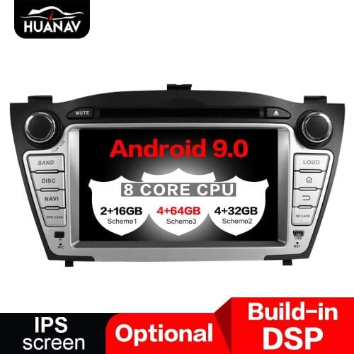 DSP Android 9.0 Car DVD player GPS navigation for Hyundai IX35 Tucson 2009-2015 Car radio player multimedia Auto stereo headunit