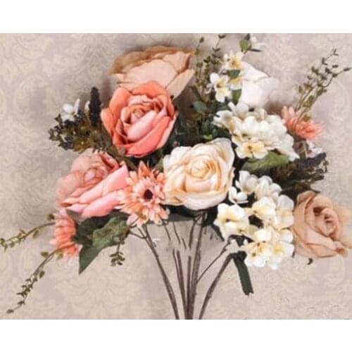 Artificial Flowers Royal rose floral fashion artificial flower artificial flower silk flower living room decoration