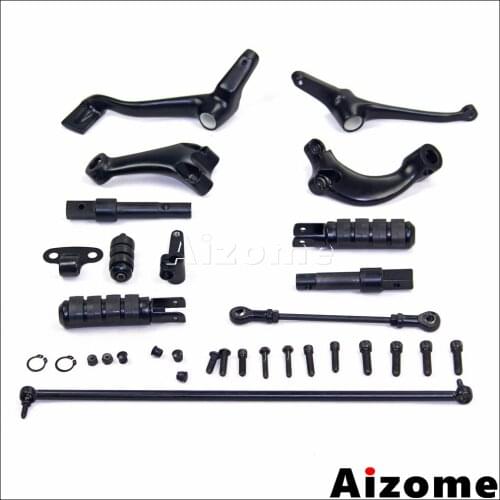 Motorcycle Forward Control Kit For Harley Sportster XL1200C Custom 2004-2013 Footpeg Forward Controls For XL1200 Low 2006-2011