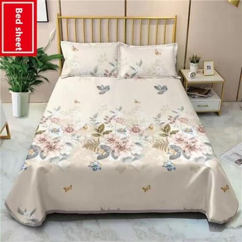 2/3 Pcs Bedding Set Fitted Sheet Bed Summer Sheets Printing Fitted Bed Sheet For Home Mattress Cover With Pillowcases